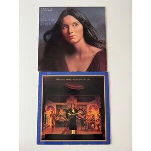 Emmylou Harris Proflie Best Of  / Blue Kentucky Girl LP Lot Orig Inners VG+